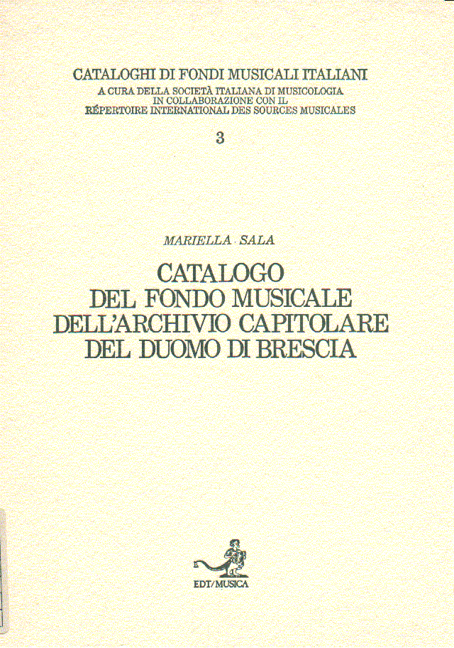 copertina «Cataloghi di fondi musicali italiani»